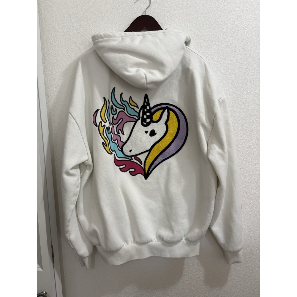 Vans Ireneisgood Hoodie Marshmallow Size M UNICORN Pullover Y2K Chunky Nice 90's